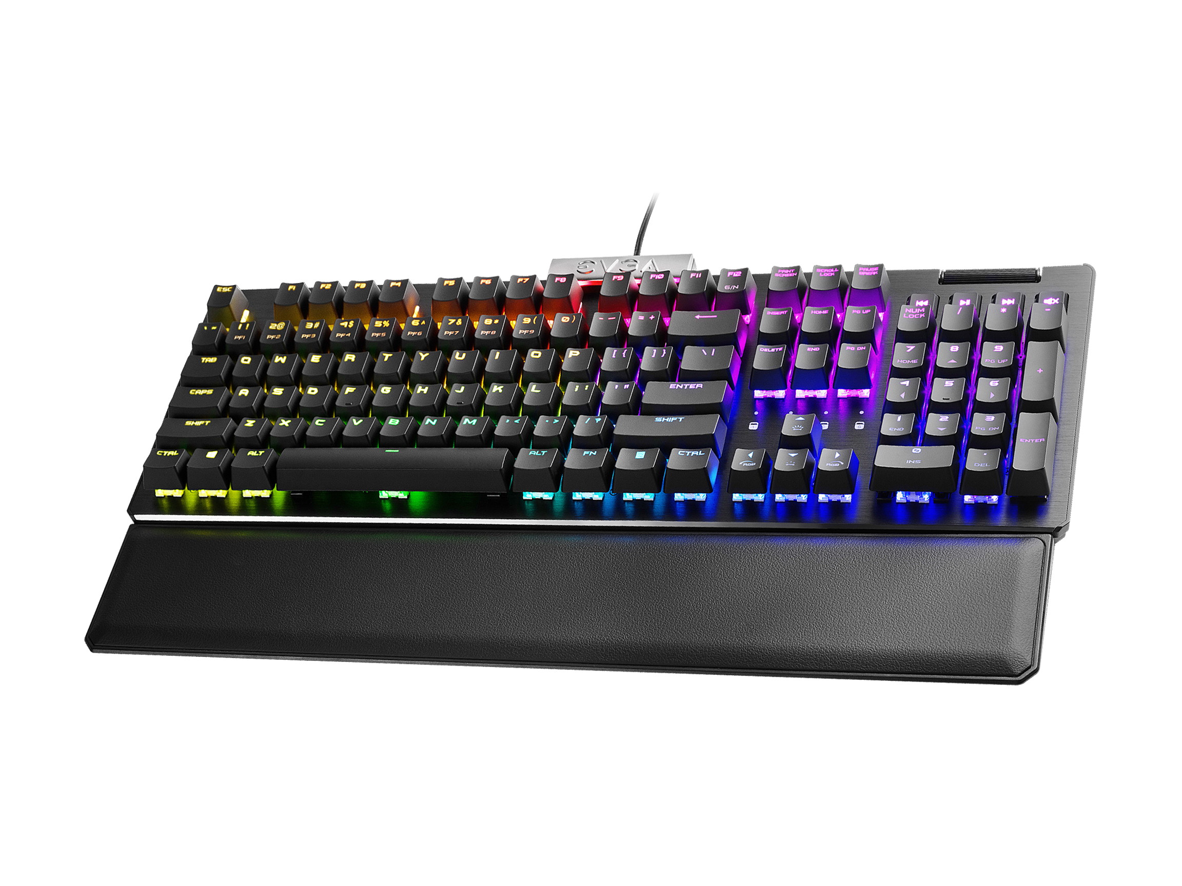 EVGA Z15 RGB Gaming Keyboard, RGB Backlit LED, Hot Swappable Mechanical Kailh Speed Silver Switches 821-W1-15US-KR (Linear)