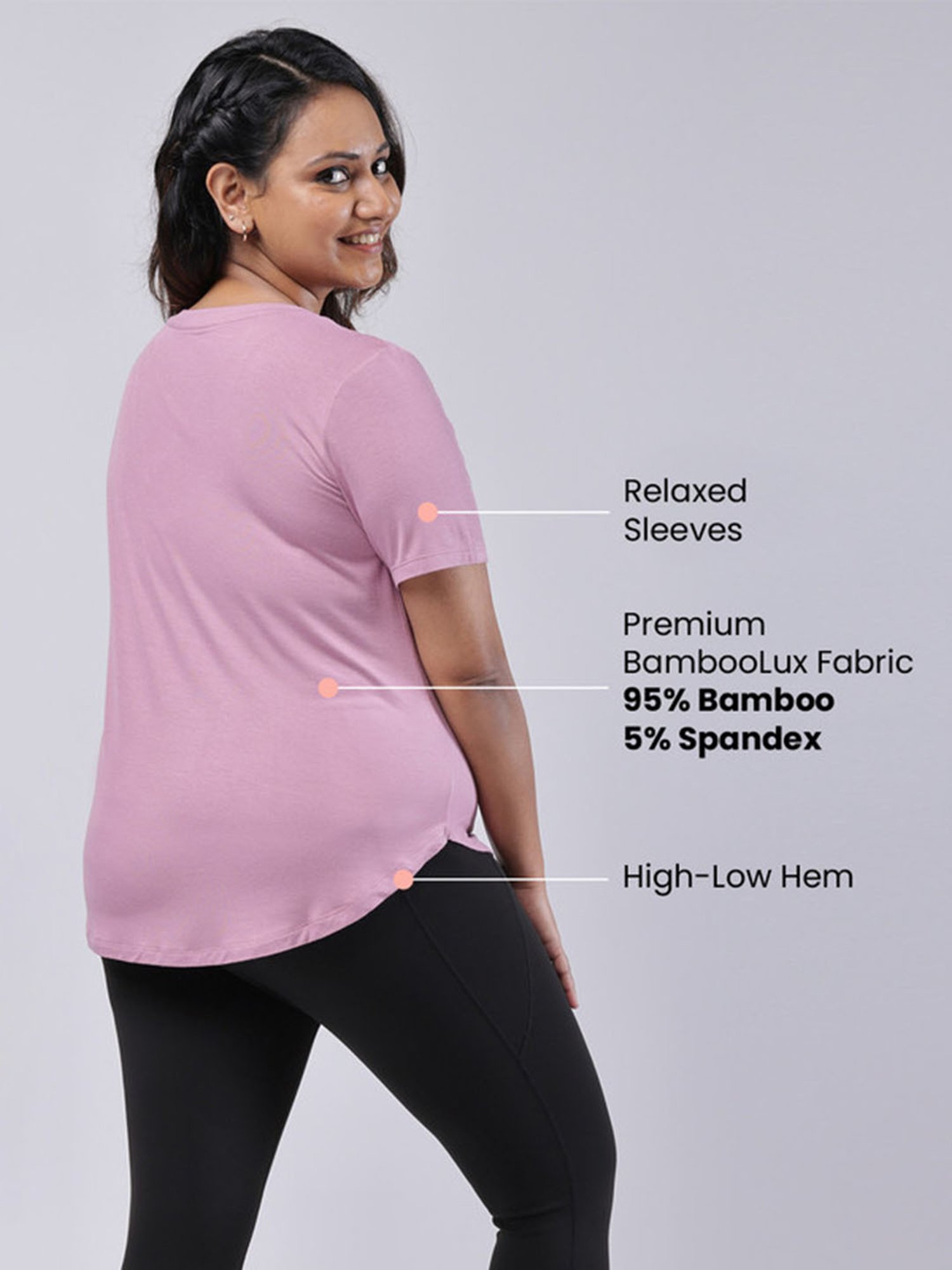 BlissClub Pink Fit-Me-Right Tees - Apple Shaped