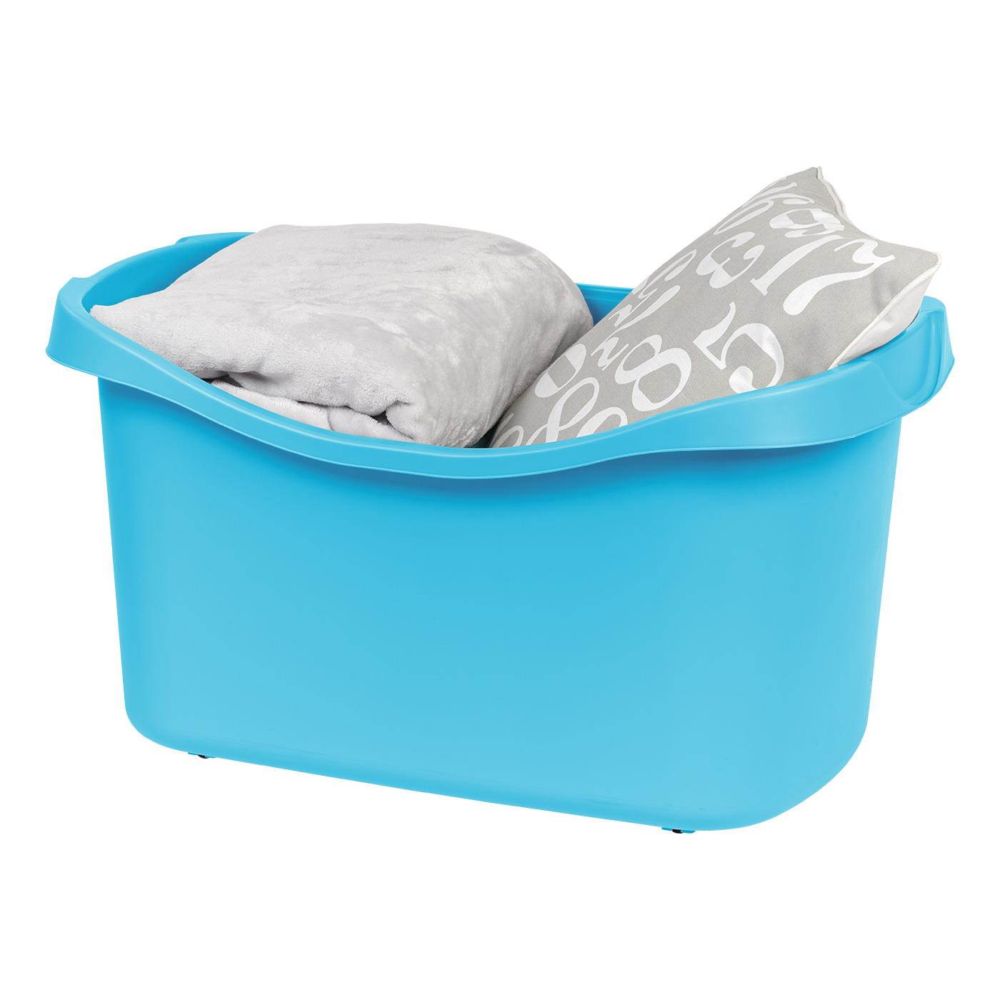 IRIS Jumbo Rolling Bin, 1 Pack, Blue