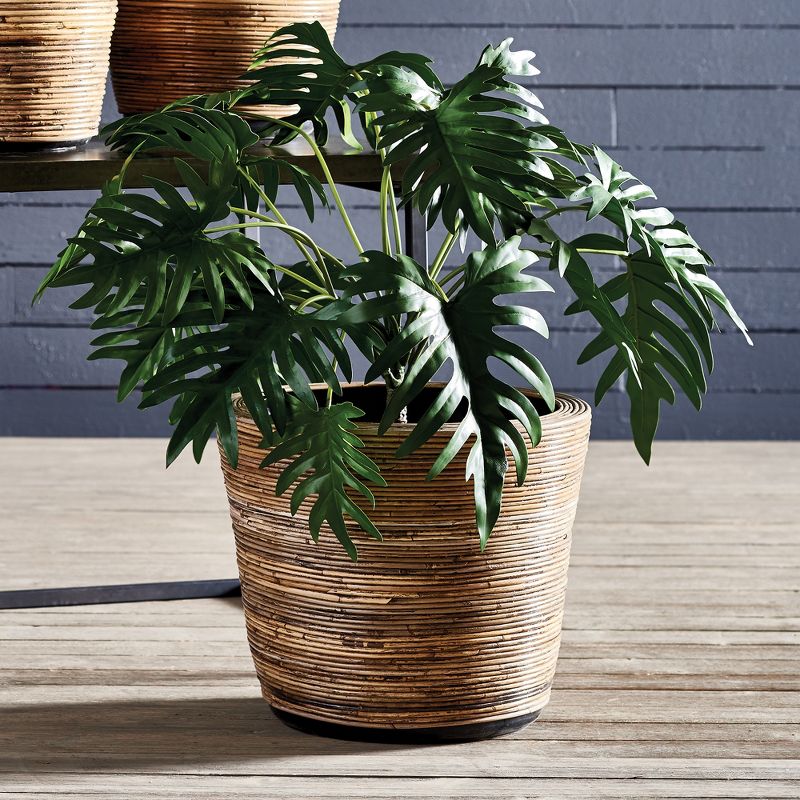 Plum & Post Wrapped Dry Basket Planter 20.75"