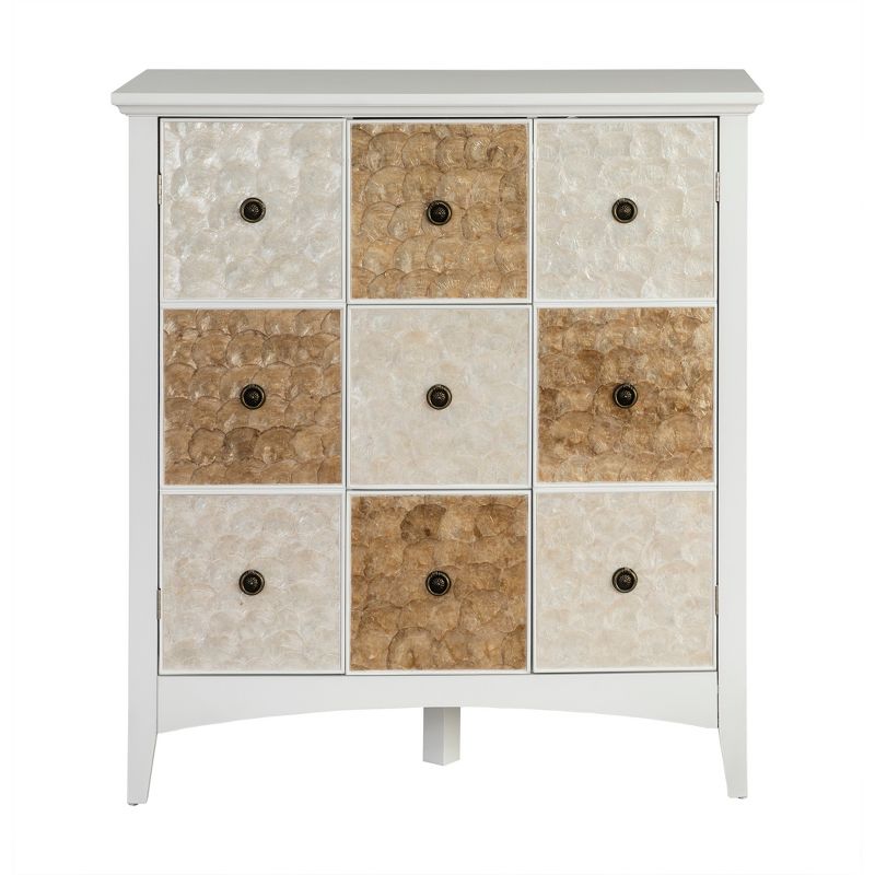 40" Durdle Accent Cabinet White - Elegant Home Fashions