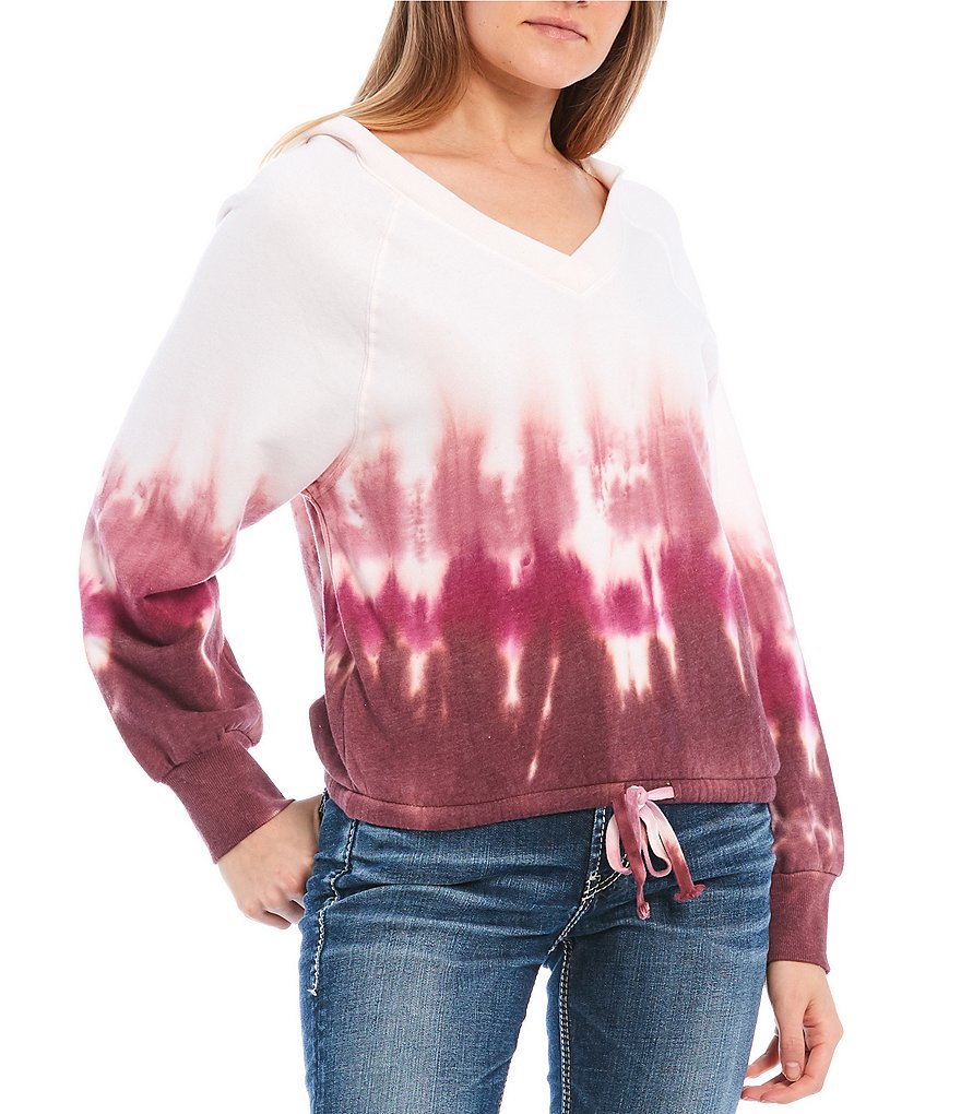 Love On A Hanger Tie-Dye Banded Hoodie