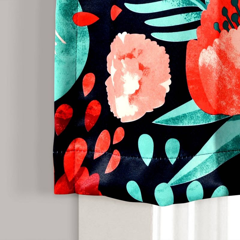 18"x52" Poppy Room Darkening Garden Window Valance - Lush Décor