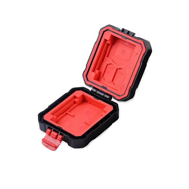 LYNCA Memory Card Case Holder Box SDCFMSDXQDTFSDHC SDXC Micro SD Card Storage Box Camera Cartridge Waterproof and Antidust Box For 3 SD 2 CF 2 TF 2 XQD For 9 Slots