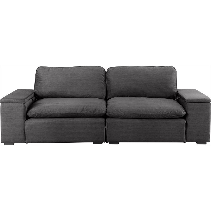 Symphony Sectional Modular Storage Sofa Charcoal - Finch