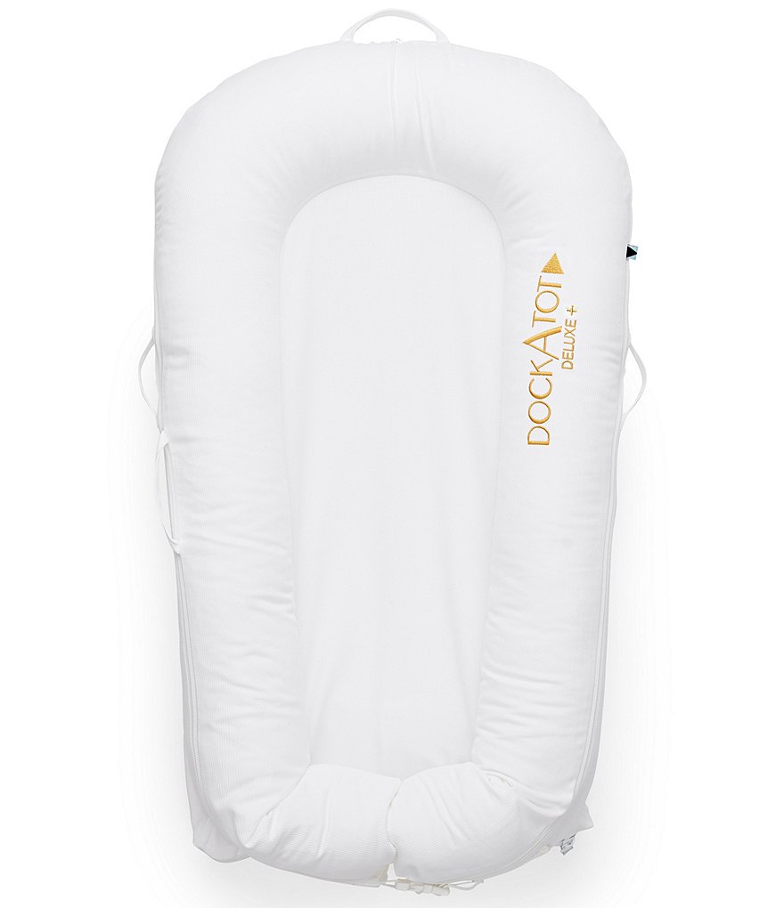 DockATot 0-8 Months Pristine White Deluxe Dock Cover, Stage 1