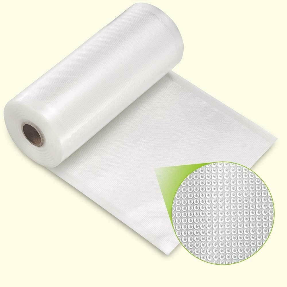 2 Rolls 11" x 50' Vacuum Seal Bags 4 Mil Embossed for Foodsaver Sealer Storage