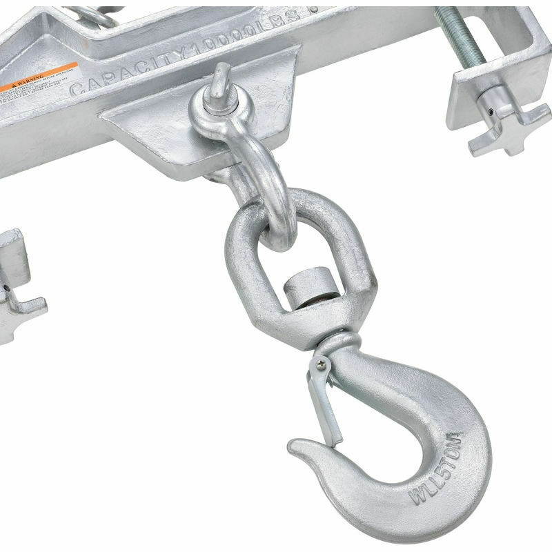 NEW! Double Fork Forklift Hook Attachment - 4000 Lb. Cap. - Swivel Hook!!