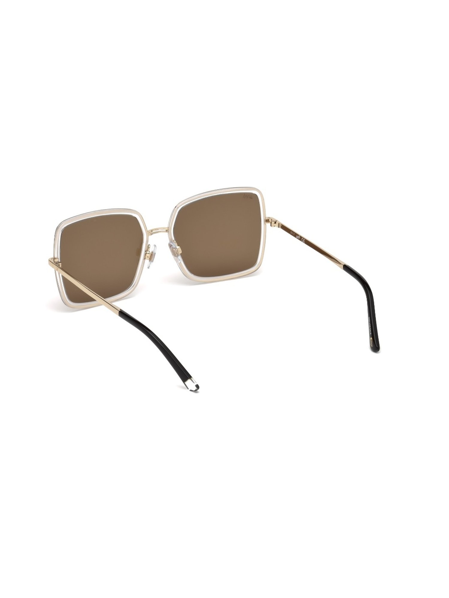 WEB EYEWEAR Brown Round Sunglasses for Women