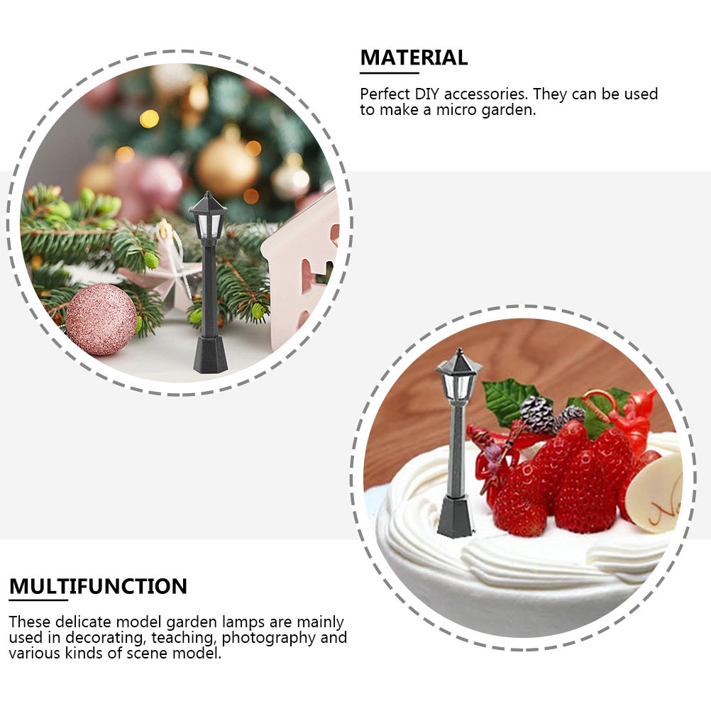 7pcs Simple Convenient Durable Creative Practical Lamp Models Mini Lamp Models for Home