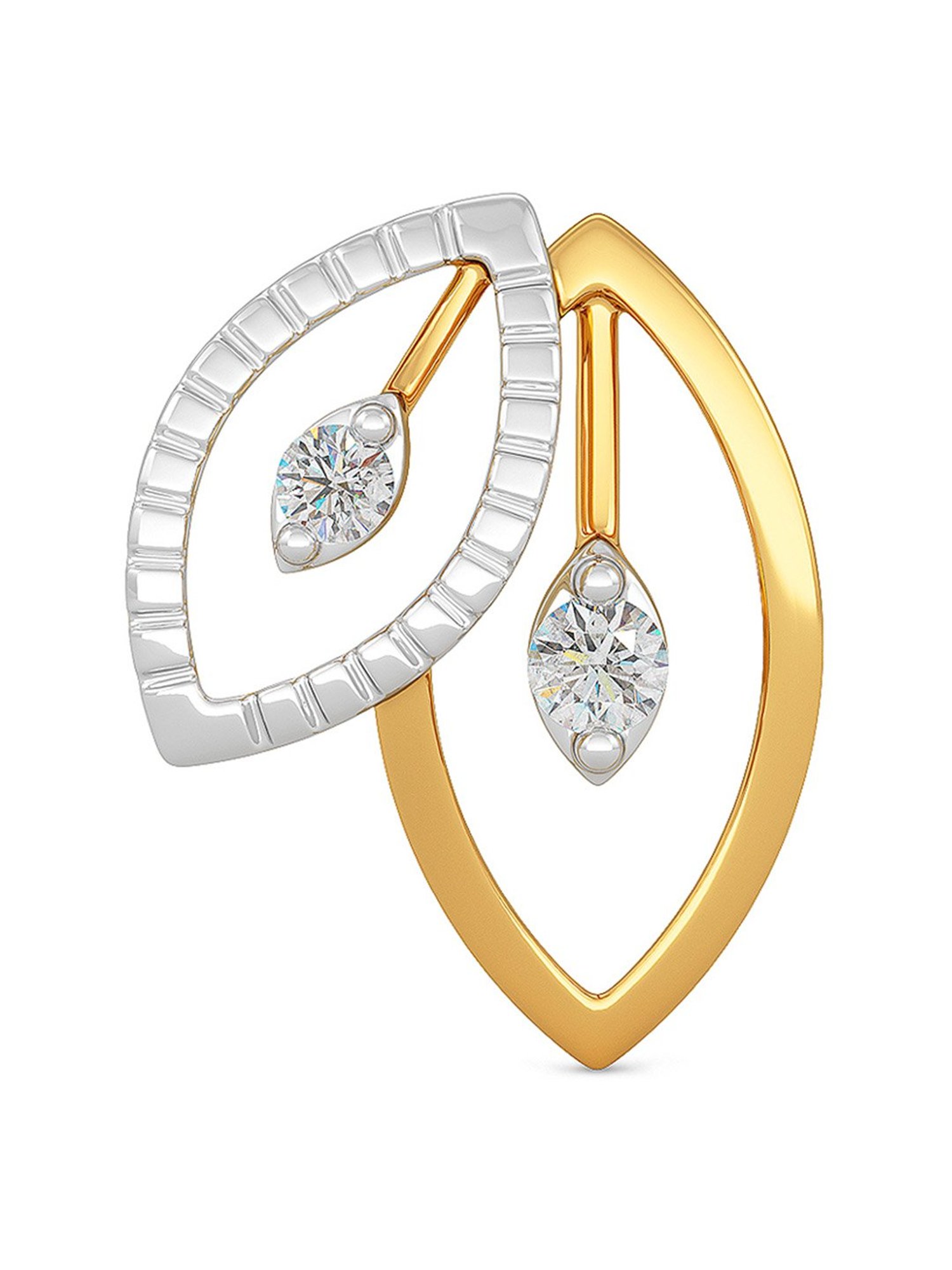 Joyalukkas 18k Gold & Diamond Stud Earrings