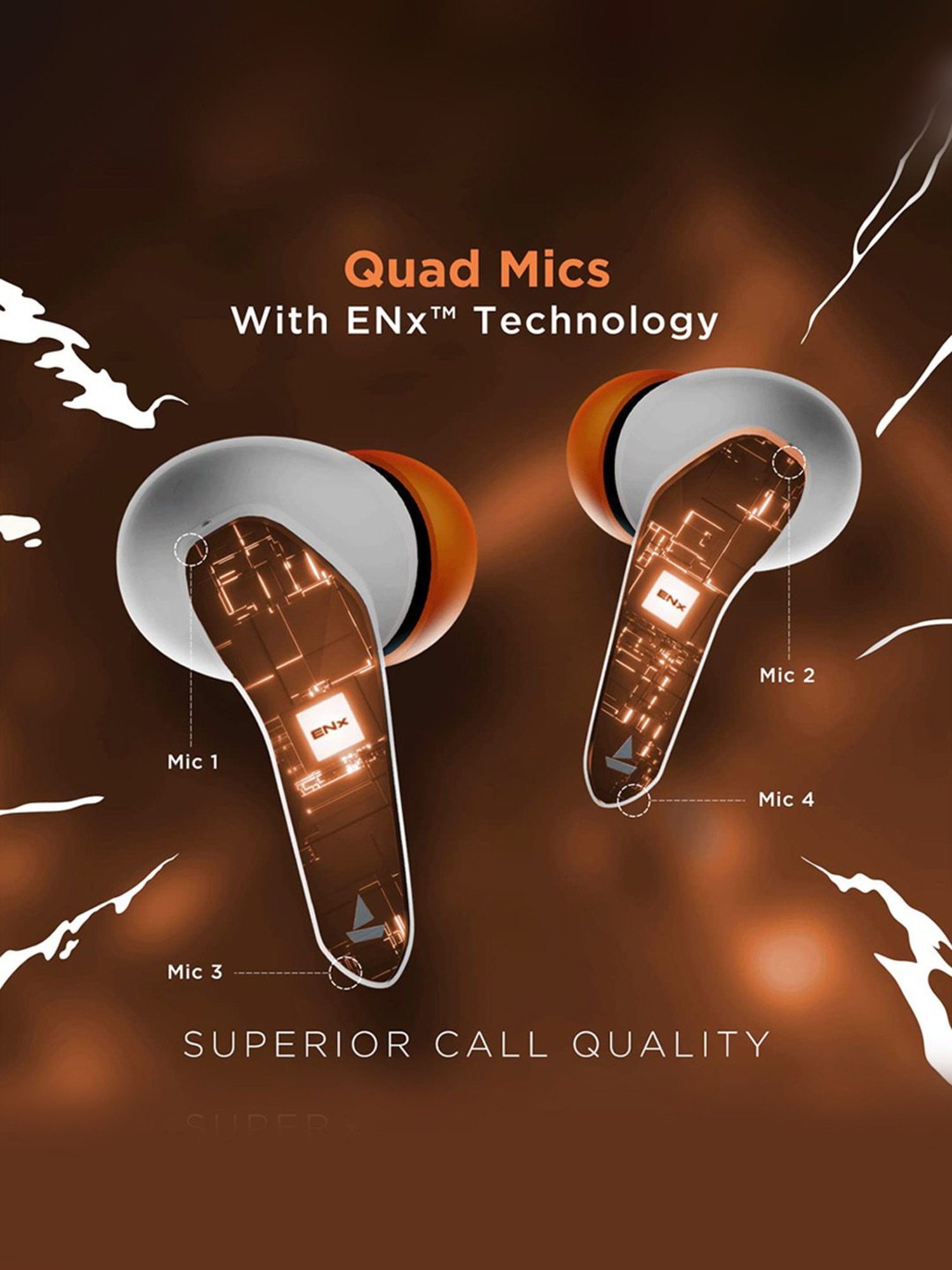 Boat Immortal 121 Gaming BT Earbuds with 40H Playtime, Blazing LEDs (White Sabre, True Wireless)