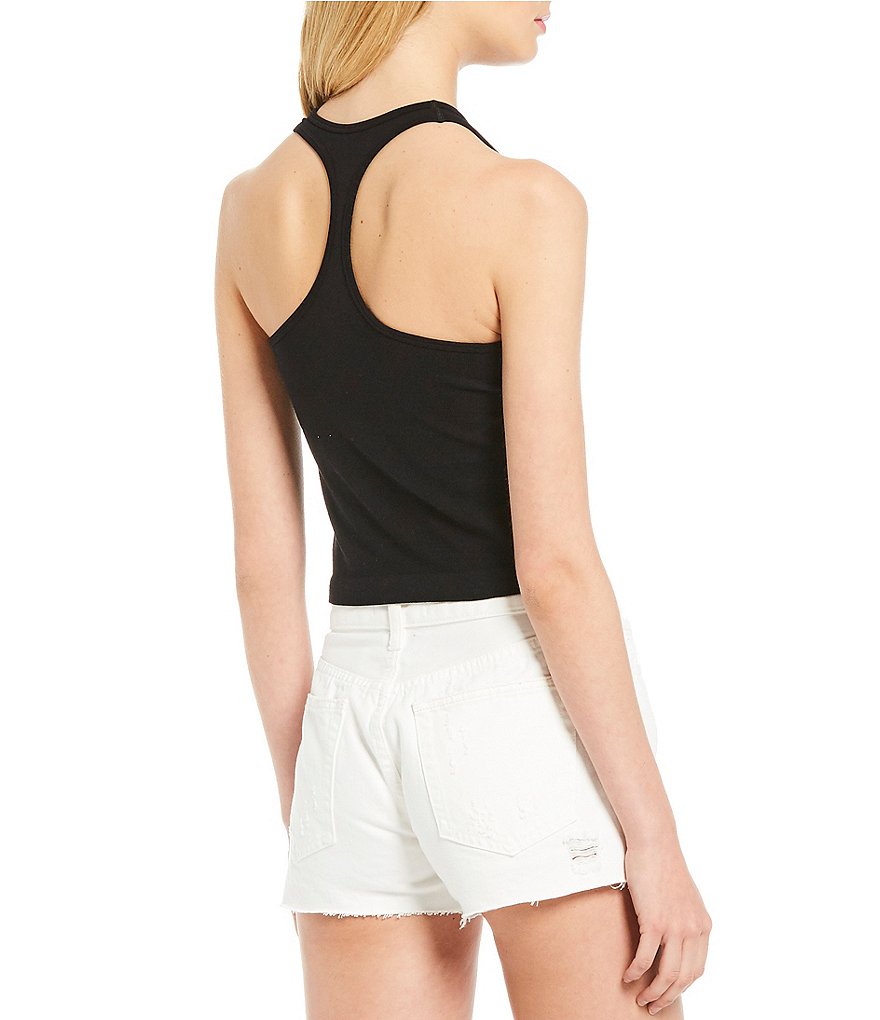 Free People Haley Racerback Cropped Knit Tank
