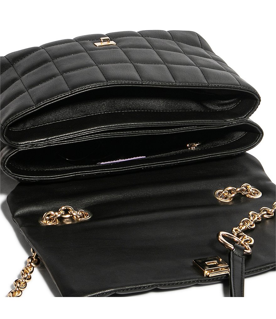 House of Want H.O.W. We Step Up Quilted Vegan Leather Shoulder Bag