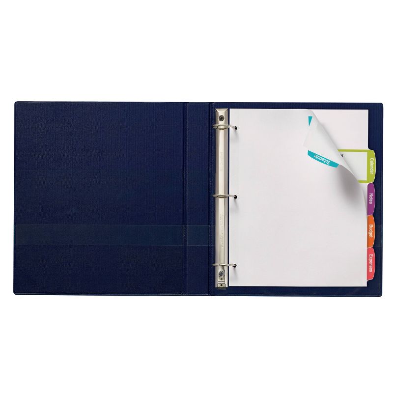 Avery 5ct Printable White Label Big Tab Divider Set