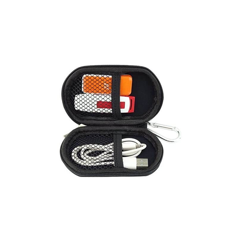 Flash Drive Case] - Lensfo Universial Portable Waterproof Shockproof Electronic Accessories Organizer Holder/Flash Drive Case Bag - Blue