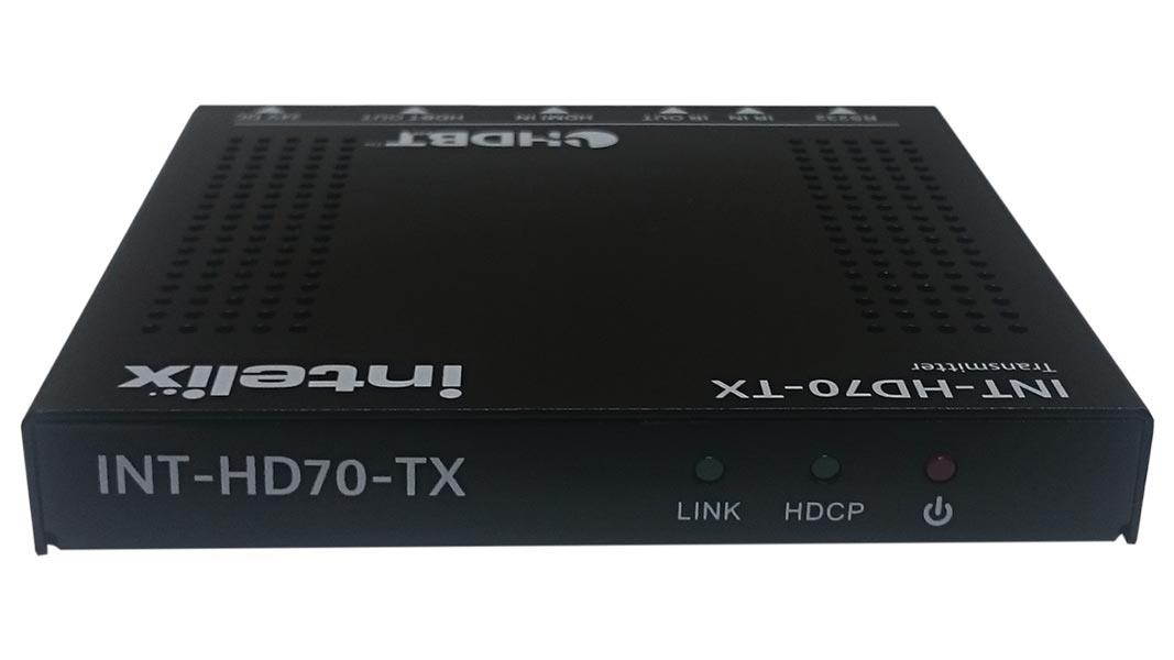 Intelix - INT-HD70-TX - HDMI Slim 70M, POH, IR and Control HDBaseT Extender - Transmitter ( priced per each. )