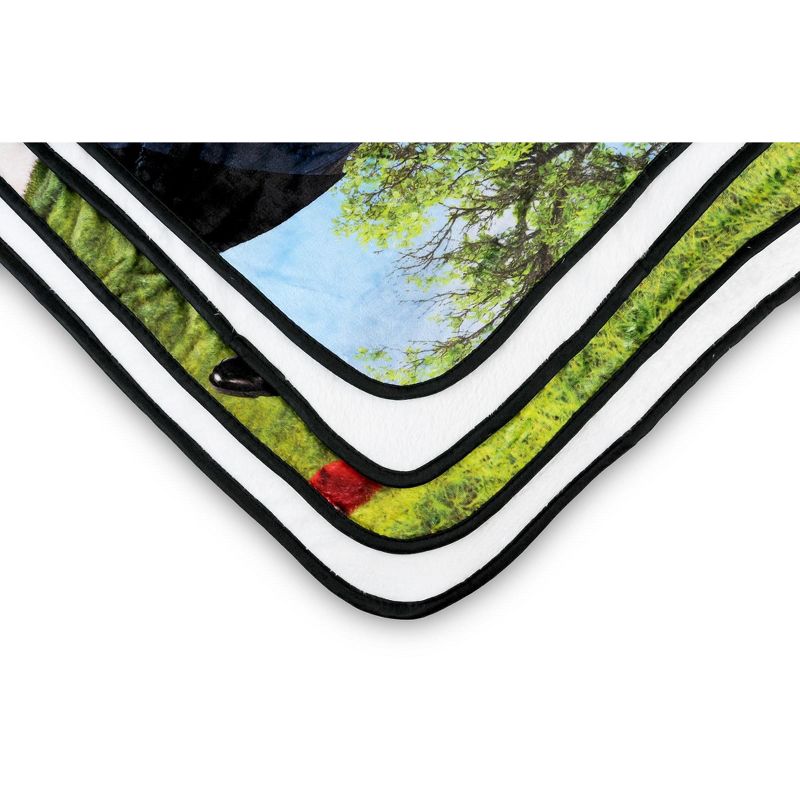 Surreal Entertainment The Office Sunday Afternoon Art Style Fleece Throw Blanket | 60 x 45 Inches