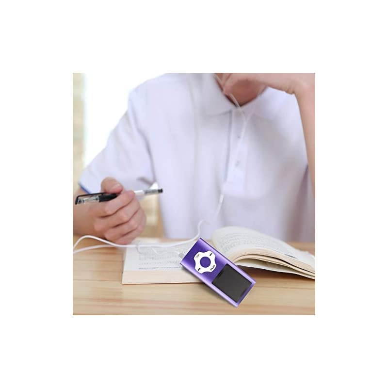 Digital, Compact and Portable MP3 / MP4 Player (Max Support 64 GB) with Photo Viewer, E-Book Reader and Voice Recorder and FM Radio Video Movie in Purple