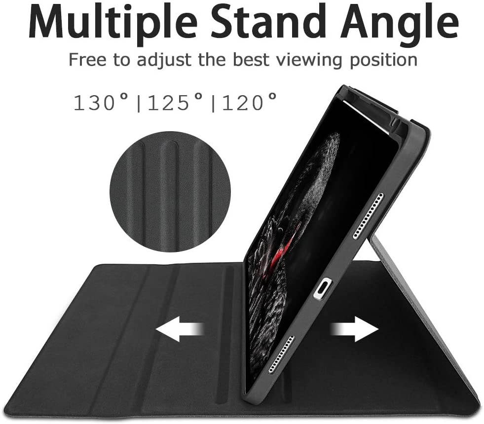 Keyboard Case for iPad Pro 11 2020 (2nd Generation)/iPad Pro 11 2018 - Wireless Detachable Keyboard Smart Case with Pencil Holder for New iPad Pro 11 inch - Support Apple Pencil 2nd Gen Charging.