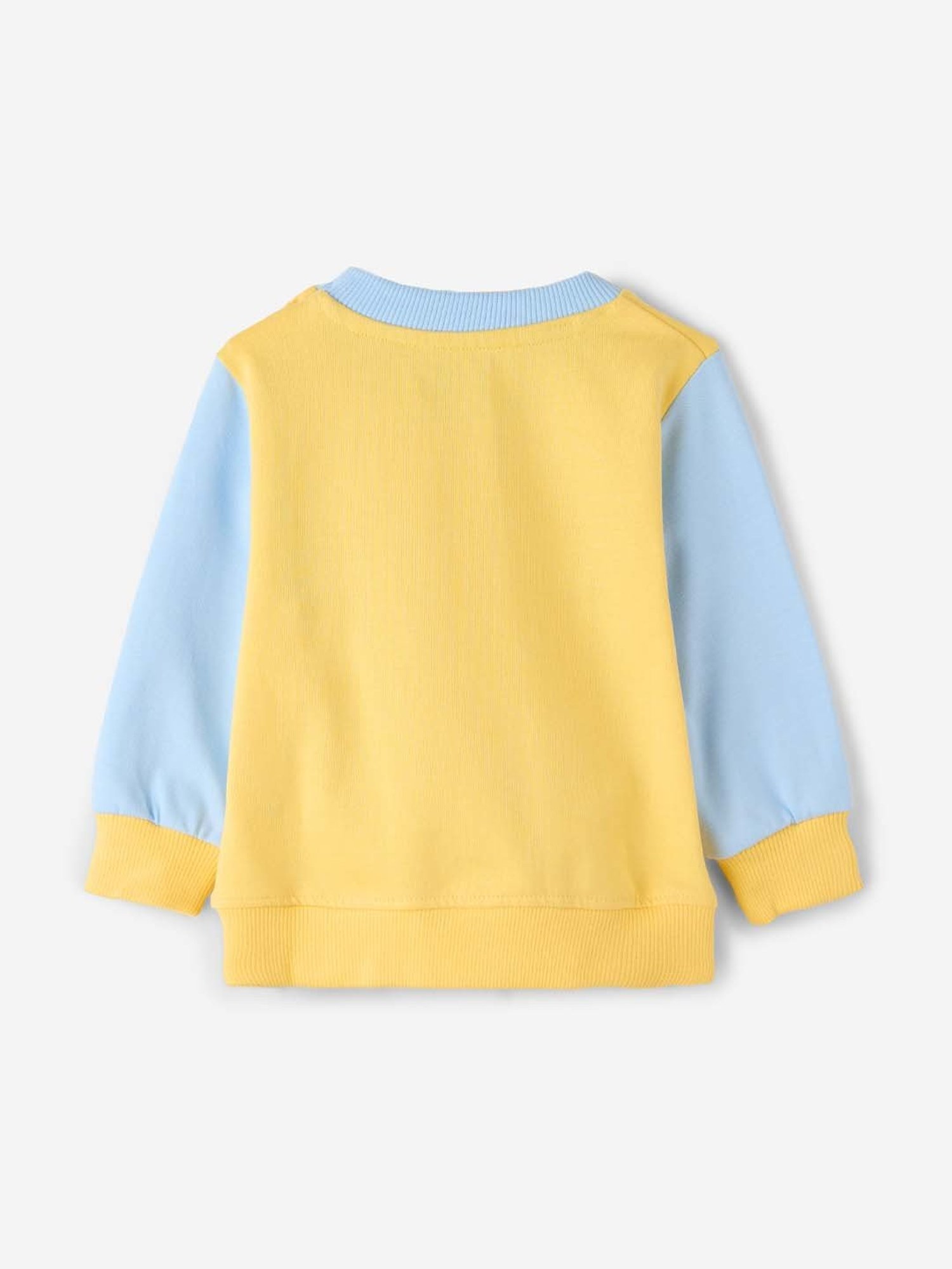 The Souled Store Kids Yellow & Blue Cotton Printed Full Sleeves Harry Potter Sweatshirt