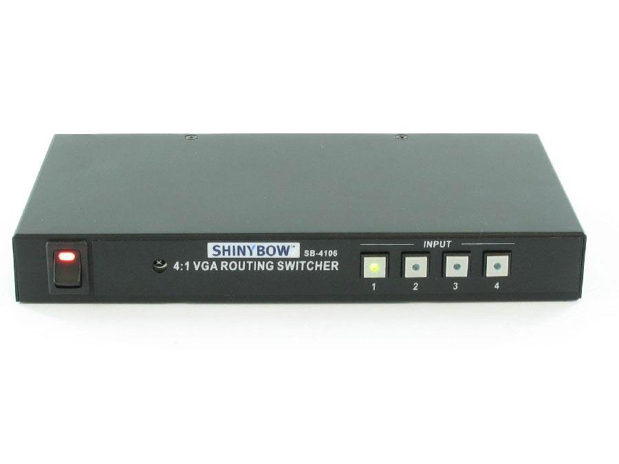 Shinybow SB-4106 4x1 VGA Selector Switch w/IR control