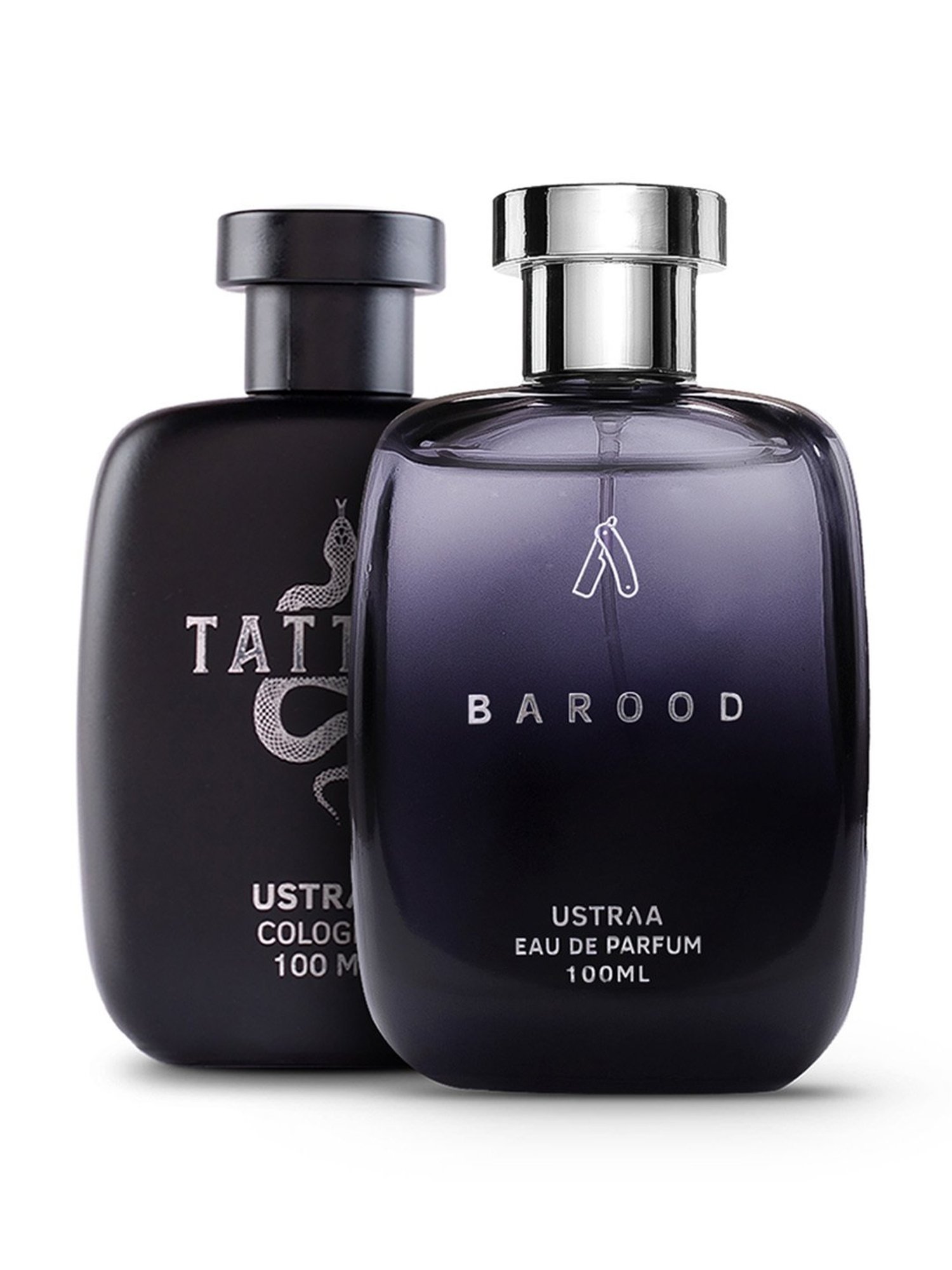Ustraa Barood Eau De Parfum & Tattoo Cologne - Set of 2