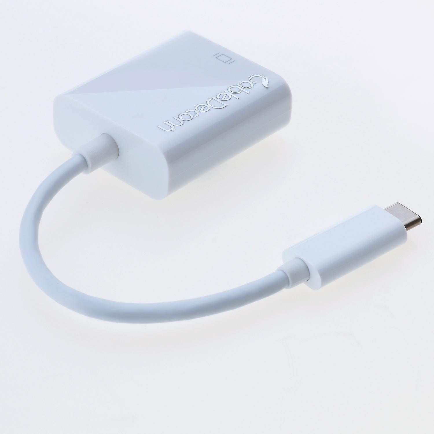 High Speed USB 3.1 type C to VGA HDTV Cable Adapter for PC Notebook high quality