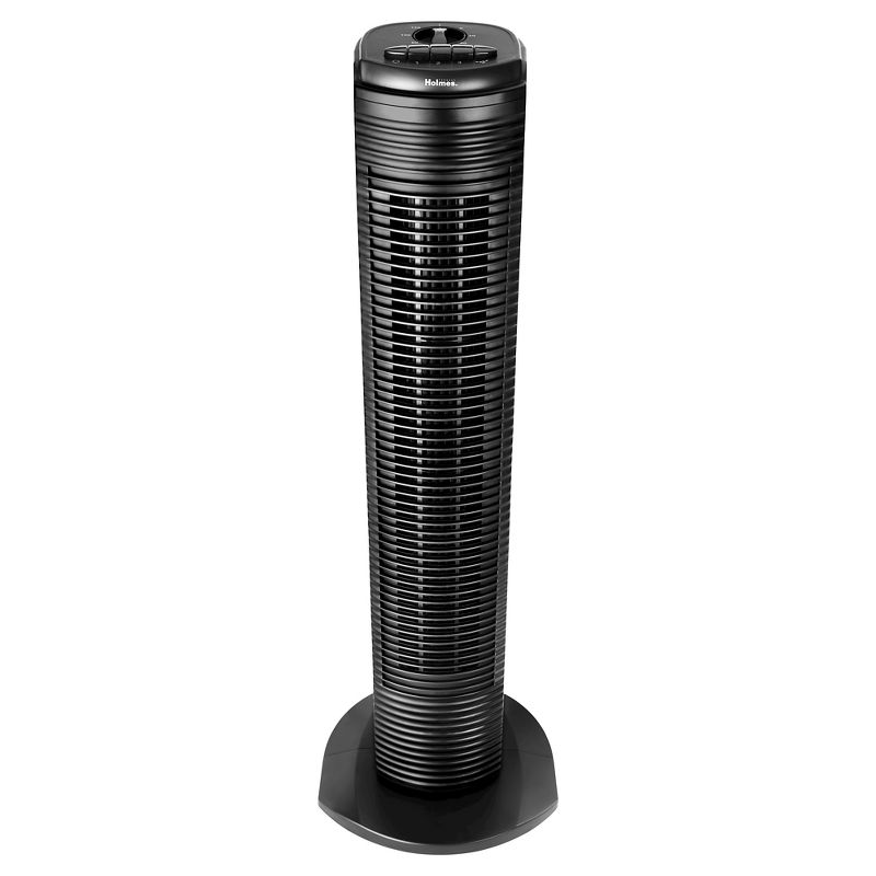 31" Oscillating Tower Fan Black - Holmes