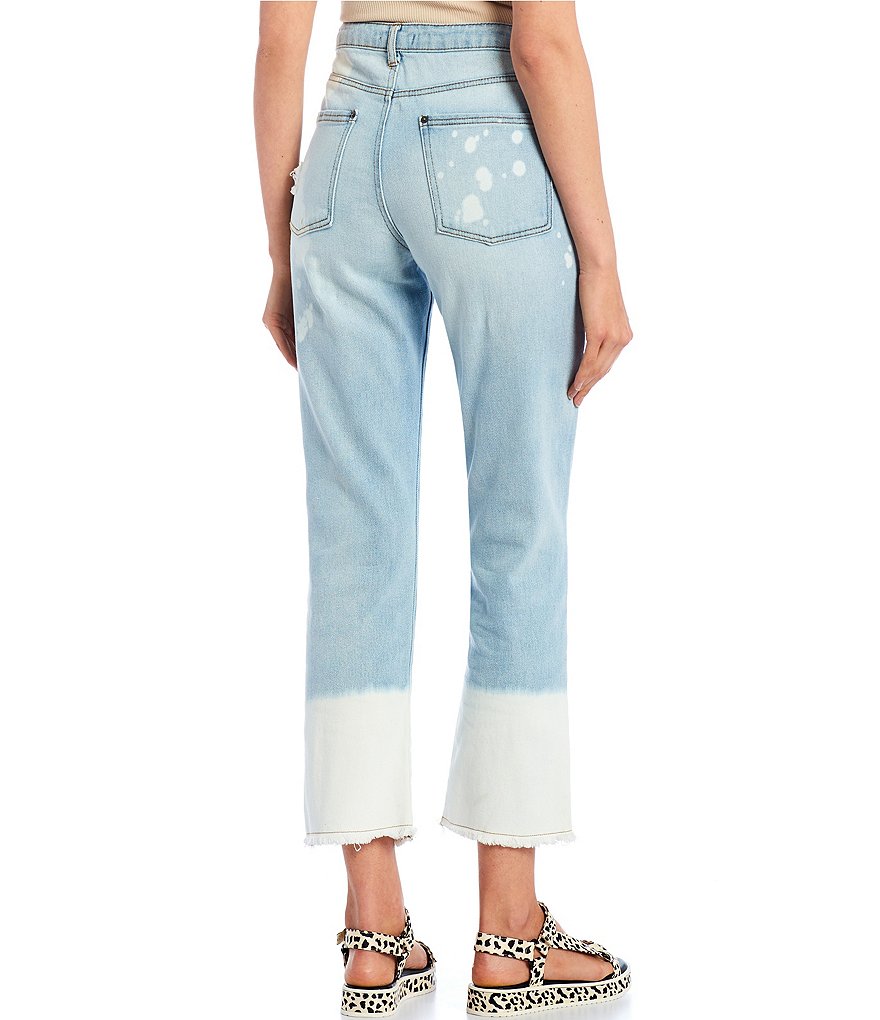 Celebrity Pink Destructed Cropped Skinny Jeans