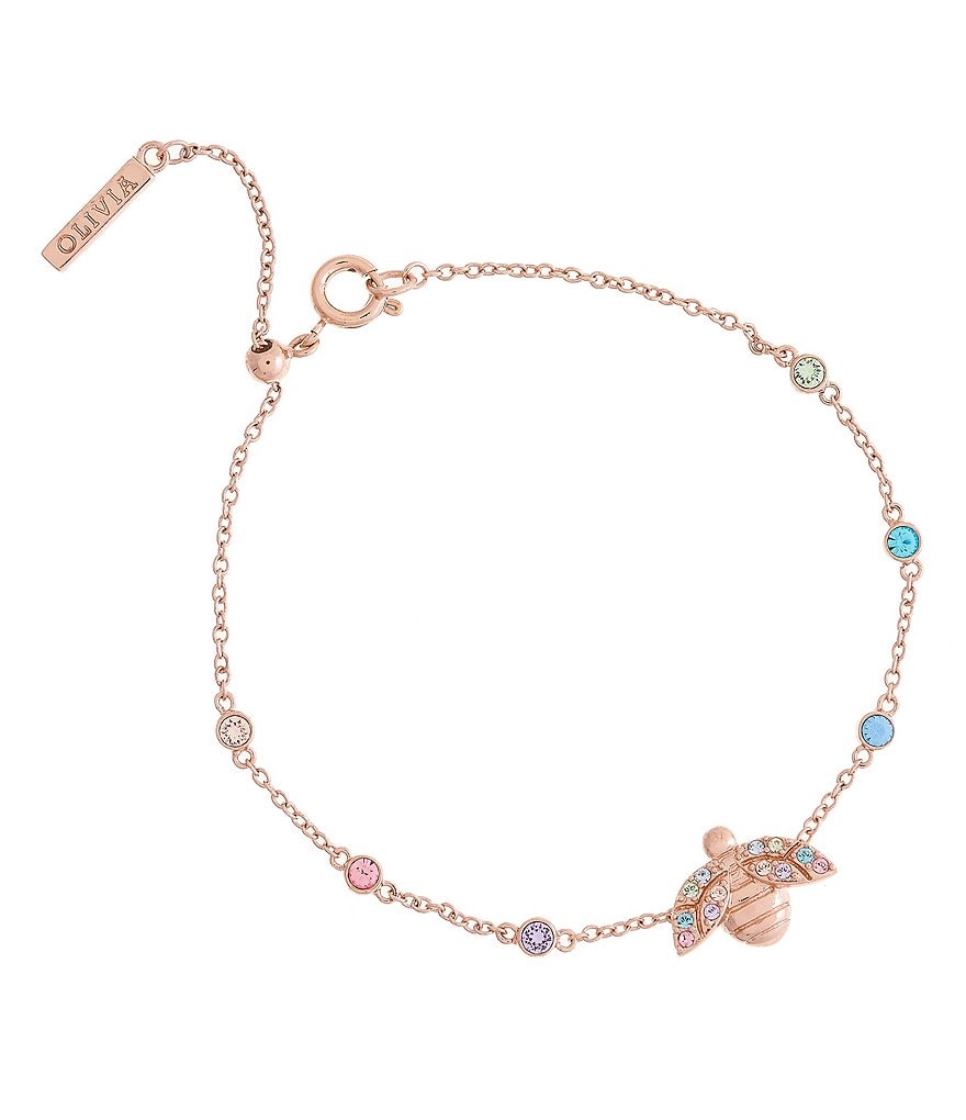 Olivia Burton Rainbow Bee Chain Line Bracelet