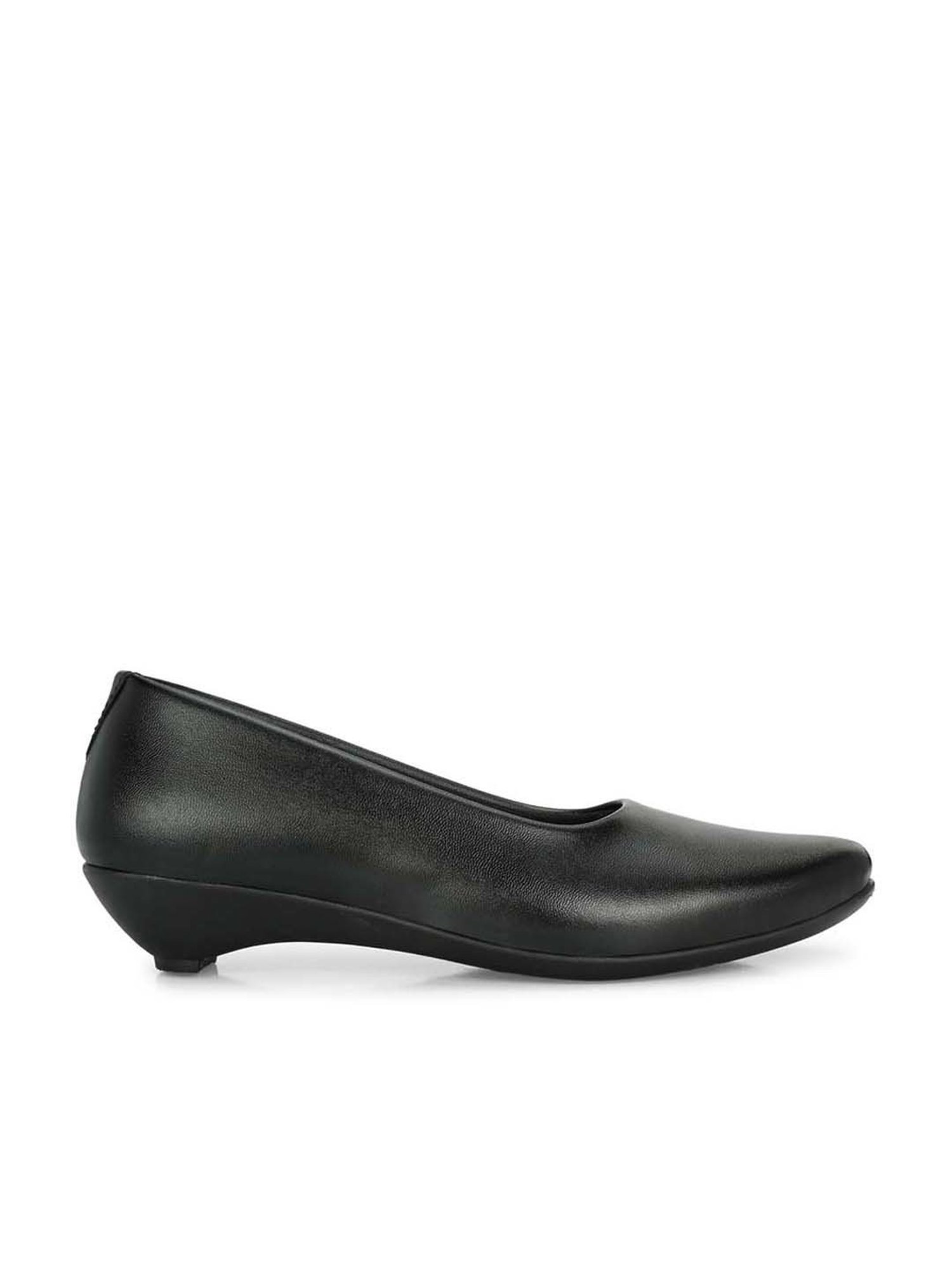 Eego Italy Women's Black Wedge Pumps