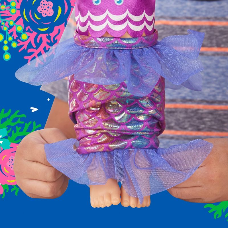 Baby Alive Shimmer 'n Splash Mermaid Baby Doll - Purple Fin