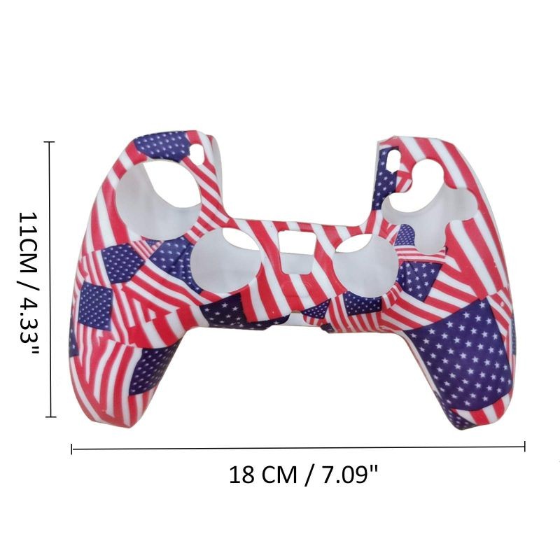 2 Pack Silicone Case Cover Skin for PS5 DualSense Controller