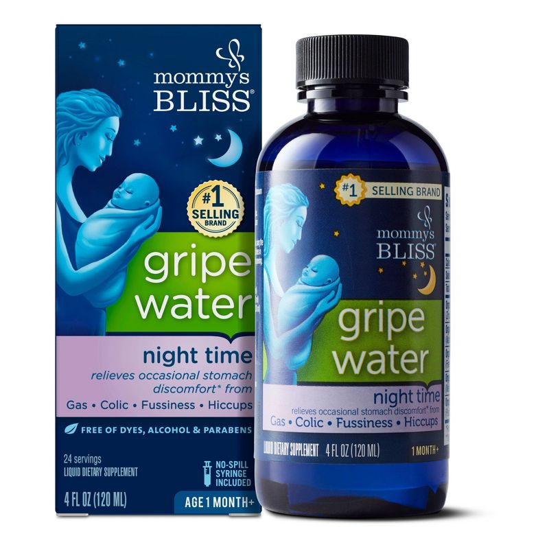 Mommy's Bliss Gripe Water Night Time for colic - 4 fl oz