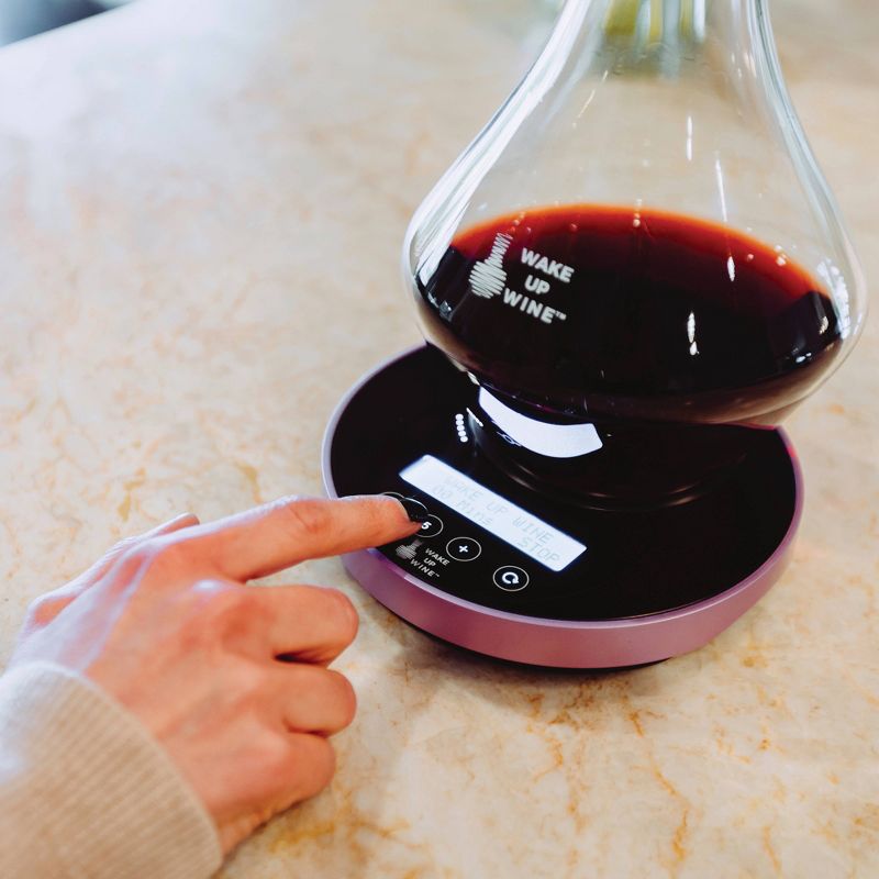 WAKE UP WINE Pro / 750ml Glass Decanter and Electronic Decanting Base