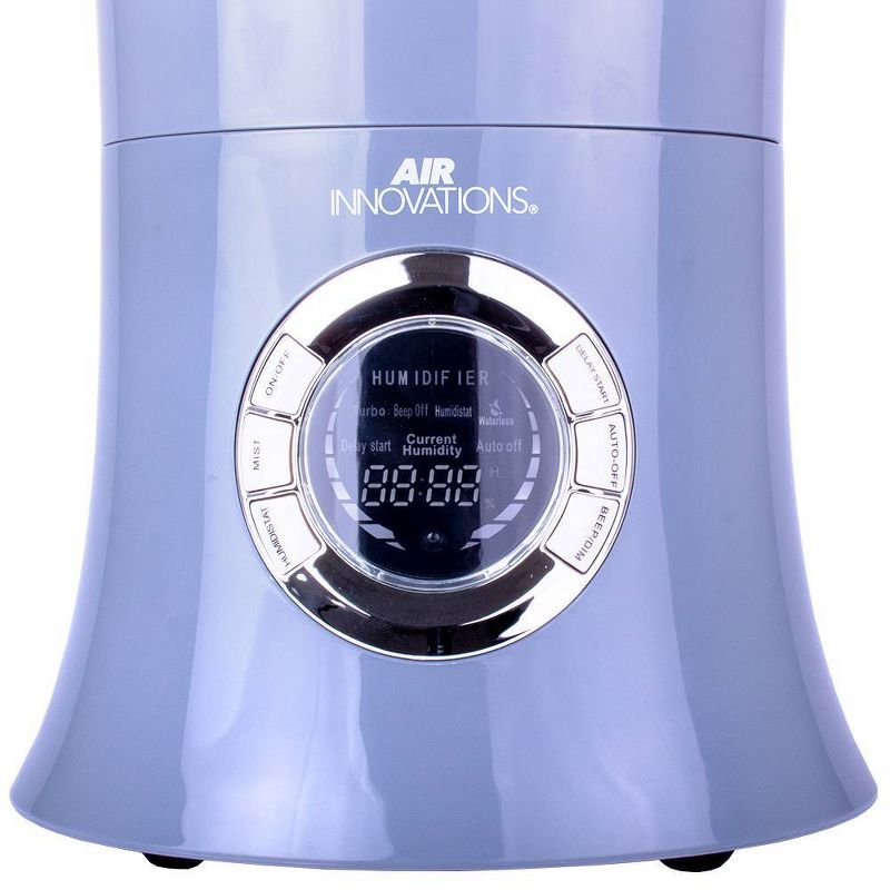 Air Innovations 1.7 Gal Ultrasonic Cool Mist Humidifier with Aroma Tray Platinum