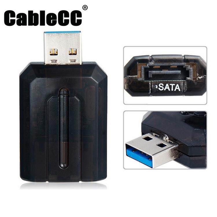 Cablecc USB 3.0 to internal SATA 7pin 3G bps Convertor Adapter for 2.5" 3.5" hard disk