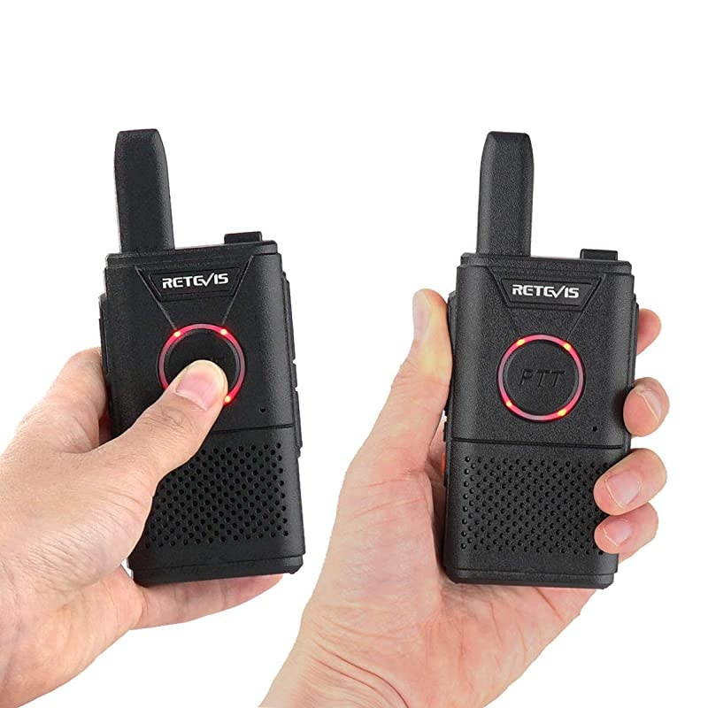 RT18 Radios Walkie Talkies with Earpiece Headsets,Business Portable Two-Way Radios Rechargeable,Mini,Dual PTT,Metal Clip,for Healthcare Retail School(10 Pack)