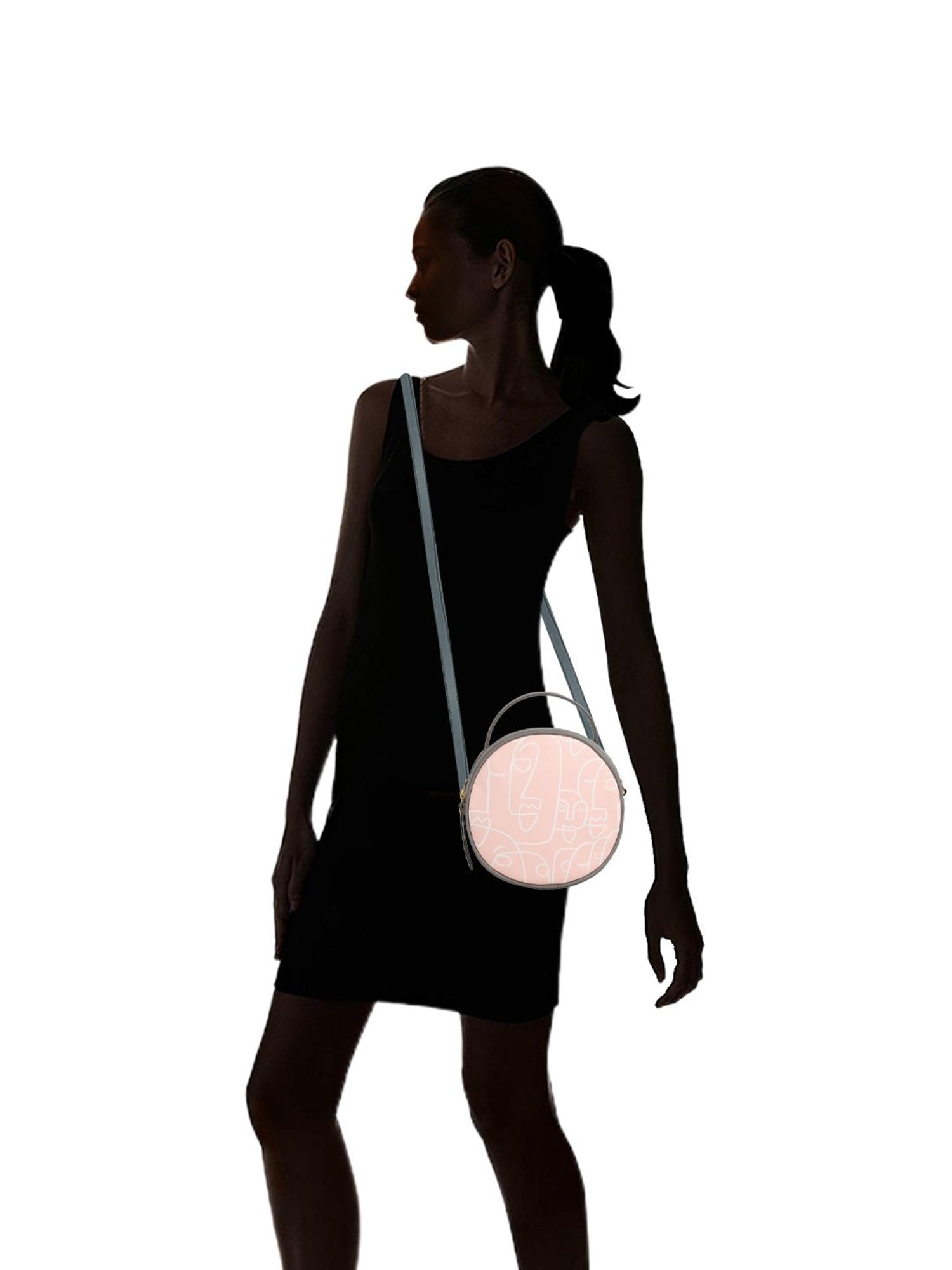 Bagsy Malone Grey Printed Medium Handbag