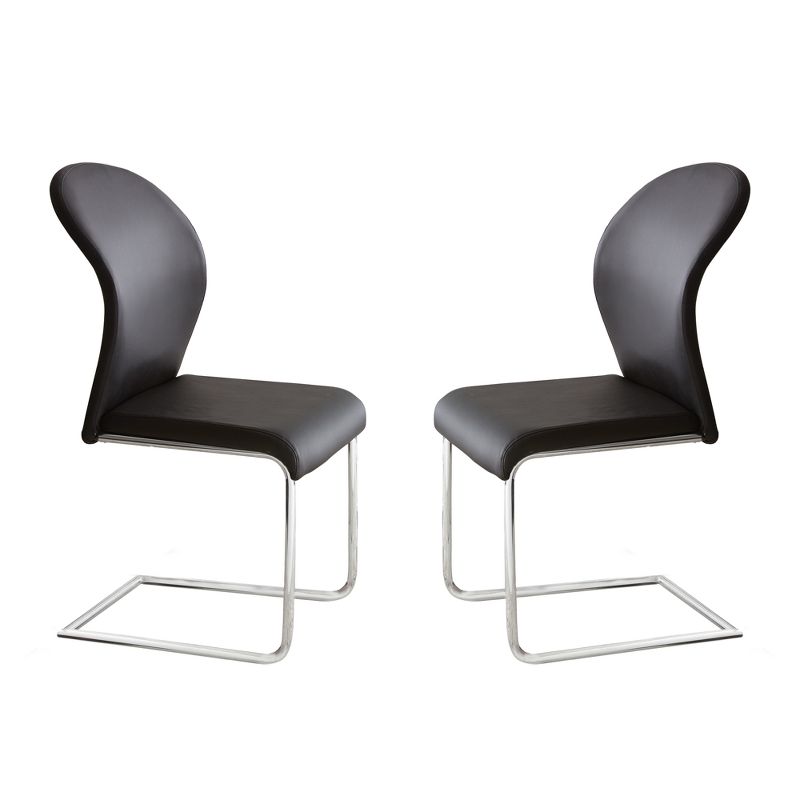 Set of 2 Tarik Side Chairs Black - Steve Silver