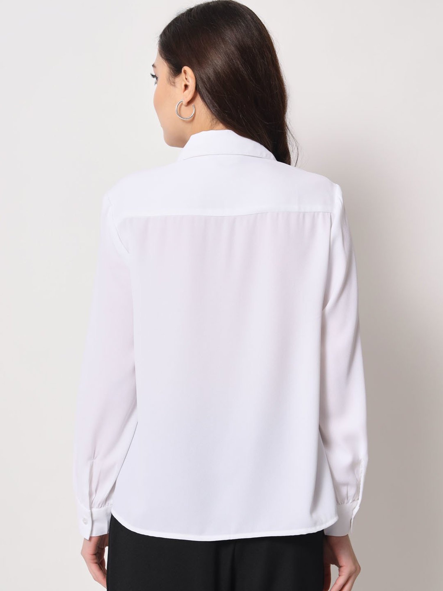 Trend Arrest White Regular Fit Shirt