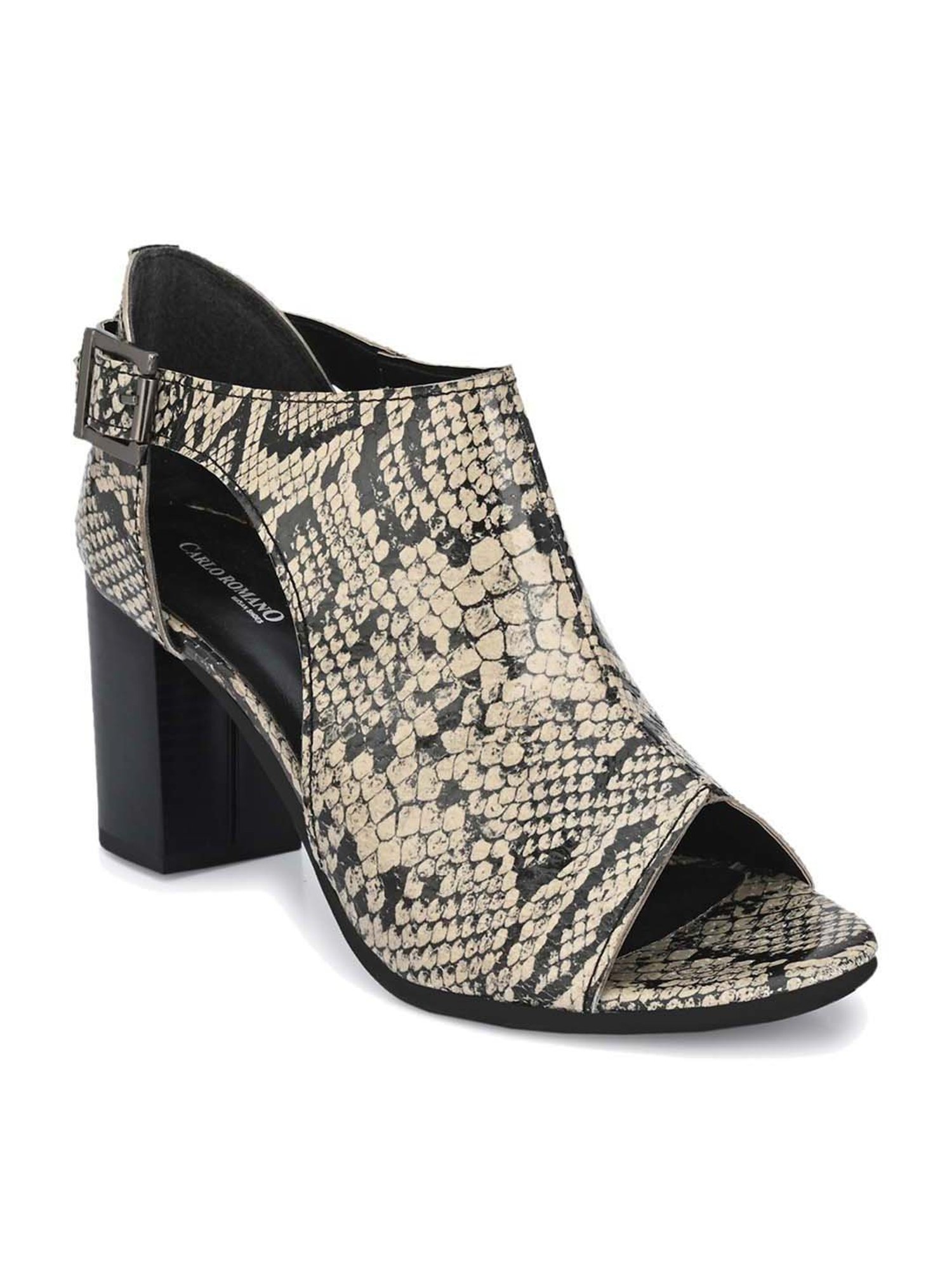 Carlo Romano Women's Beige Back Strap Sandals