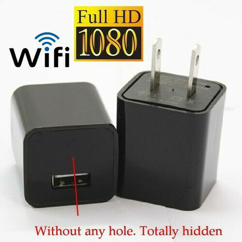 USA 1080P Security Cam HD WIFI SYP-1 Camera USB Wall Charger Adapter Recorder