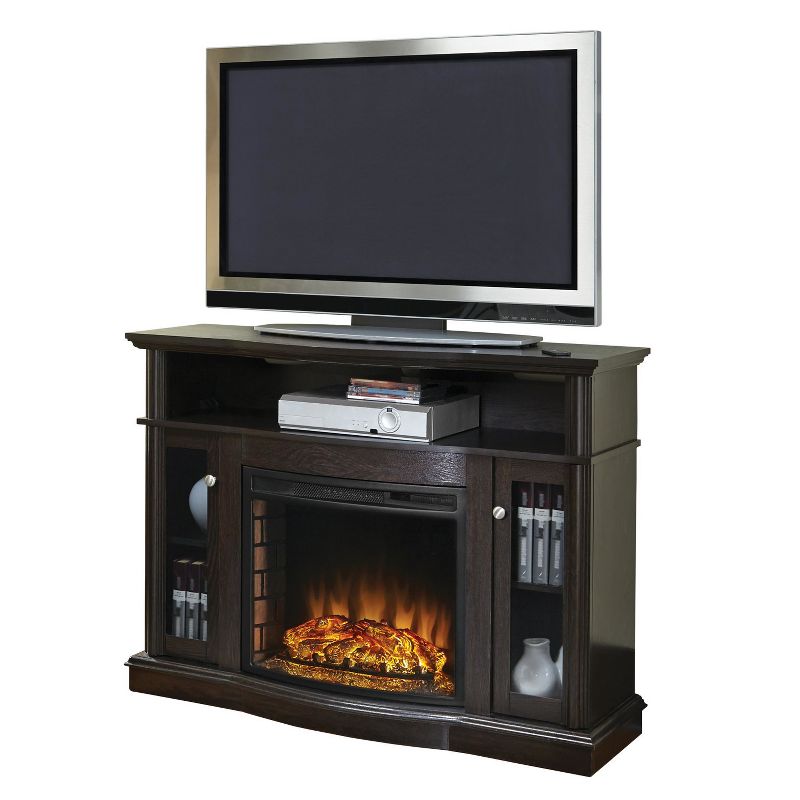 Elliott 48" Media Fireplace Merlot Red - Pleasant Hearth