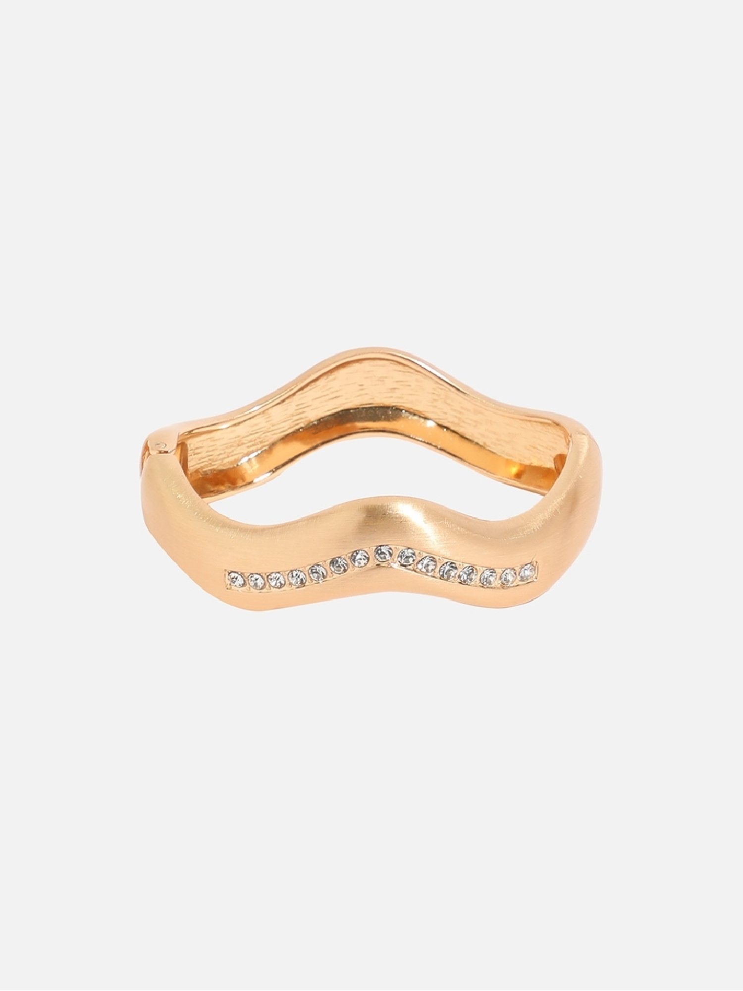 Sohi Women's Embellished Swirl Bracelet - Gold