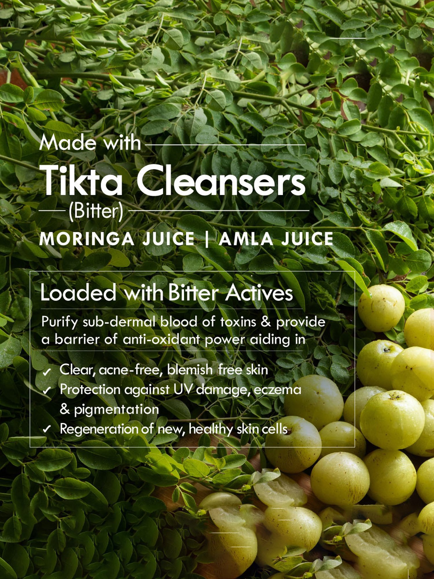 Nat Habit Tikta Moringa Vitamin C Gel Face Wash - 100 gm