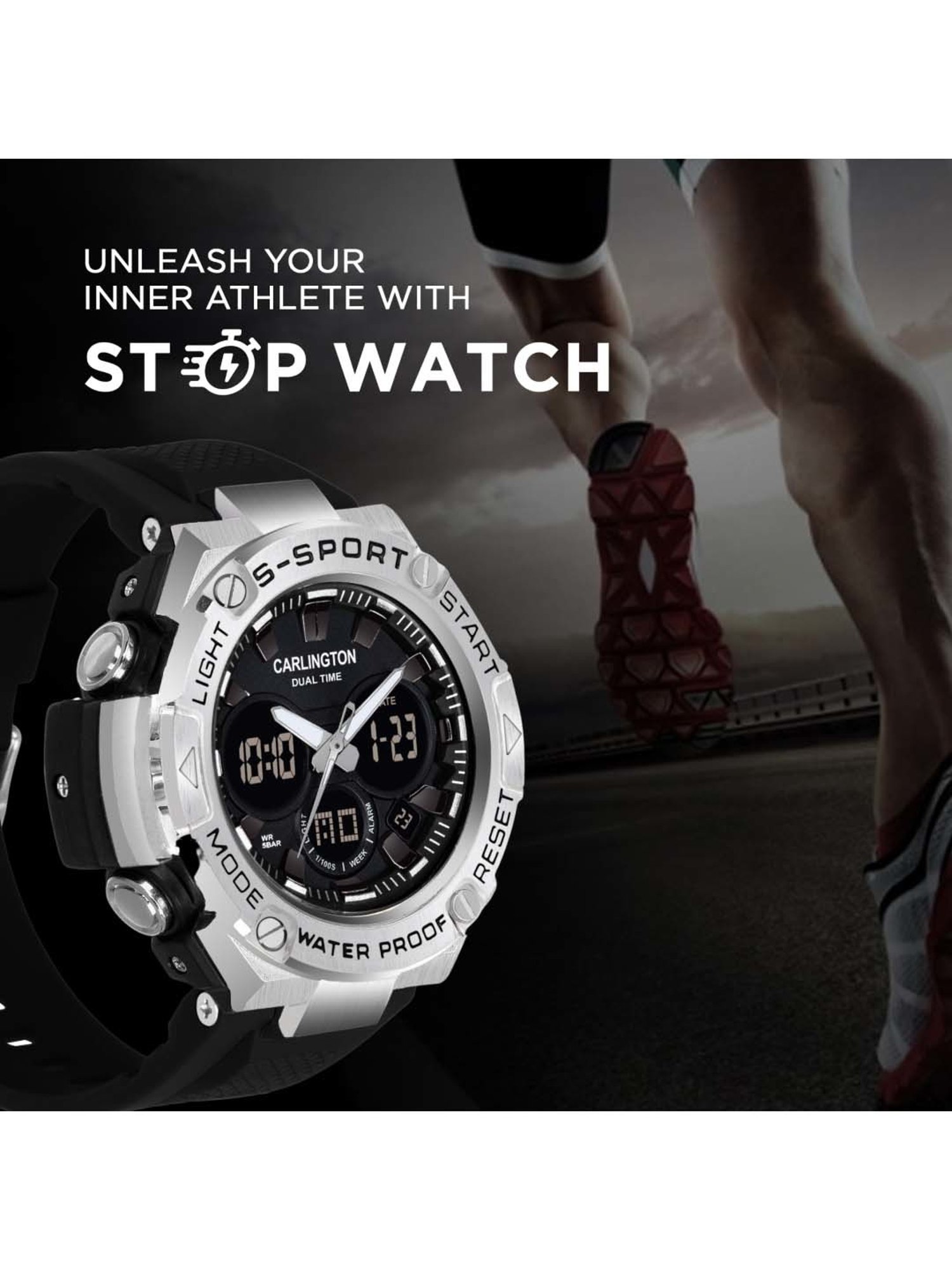 CARLINGTON Endurance 9107 Analog-Digital Watch for Men