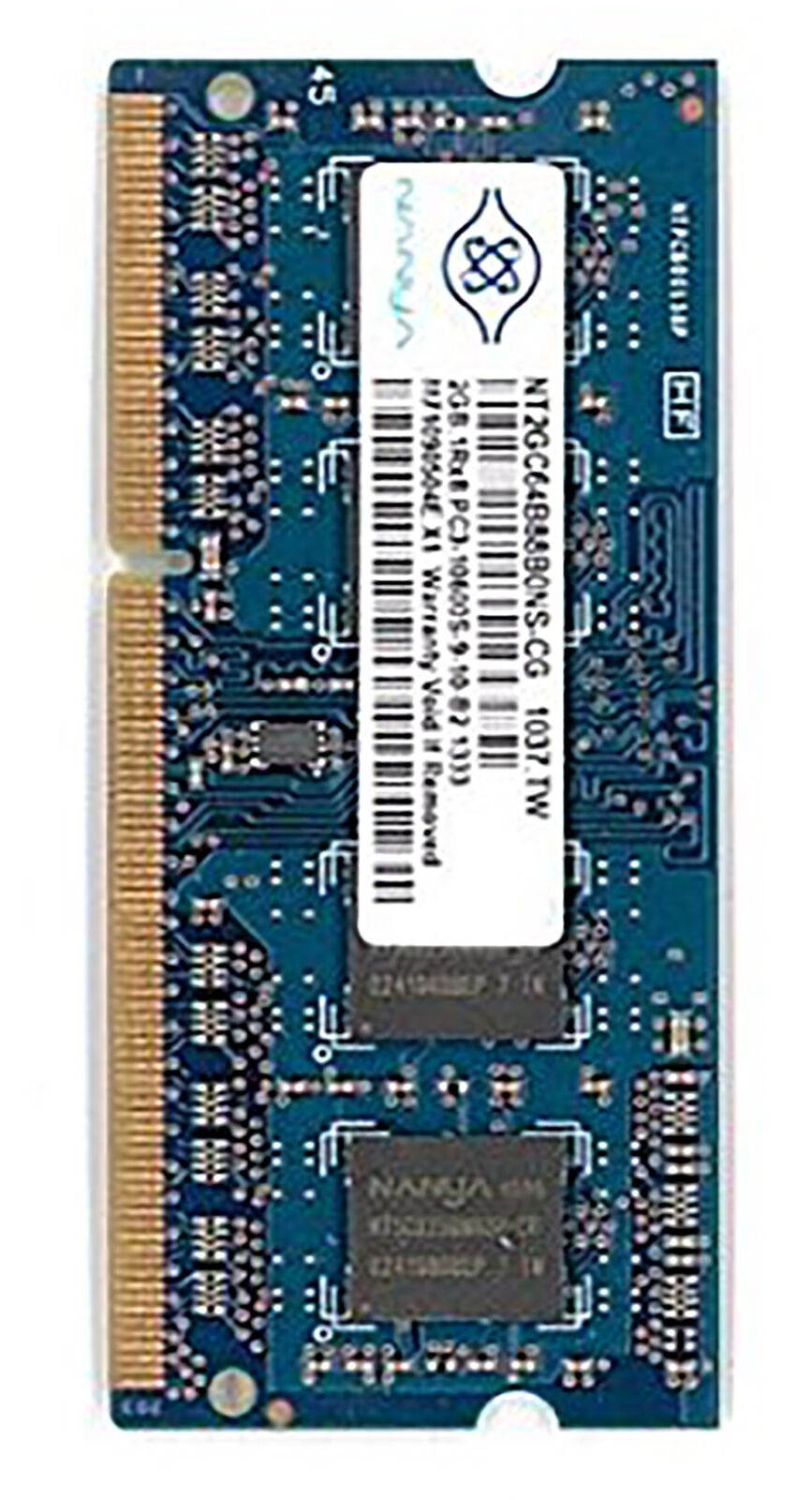 Nanya PC3 SODIMM 2GB Singlr Memory NT2GC64B88G0NS-CG Rx8 DDR3 Non ECC PC