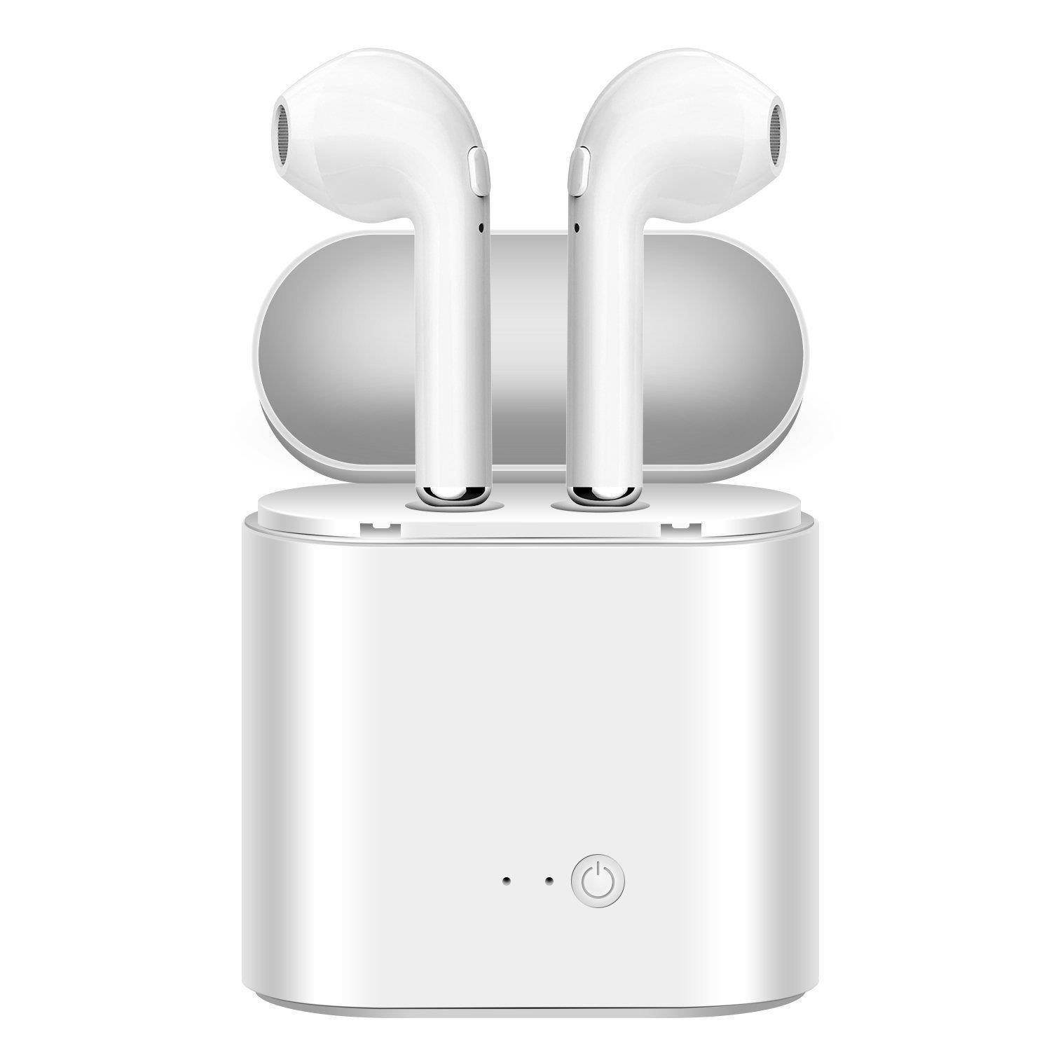 Wireless Earbuds Bluetooth Headphones Stereo Earphone Built-In Mic with Charging Case Cordless Sport Headsets for AirPods iPhone X 8 7 plus 6 6s plus Android Samsung Galaxy